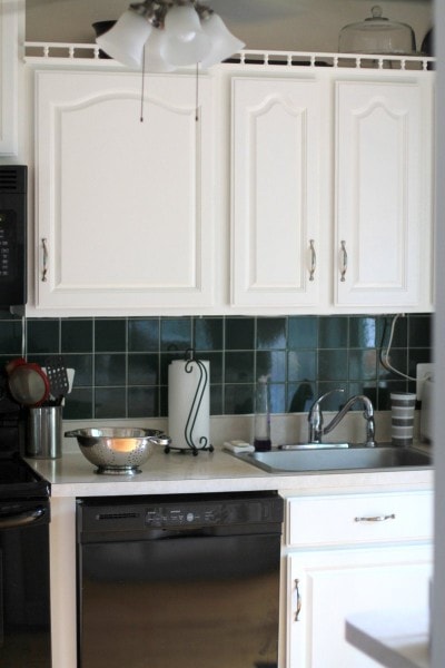 painted white cabinets
