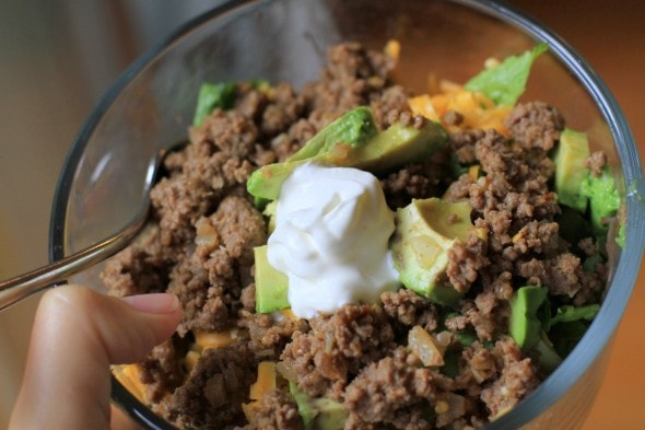leftover taco salad