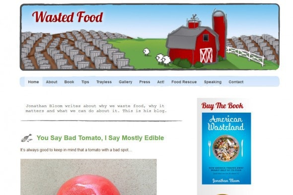 Wasted Food -- Jonathan Bloom on food waste and how it can be avoided  a look at how America squanders nearly half of its food - Mozilla Firefox 272014 70050 AM