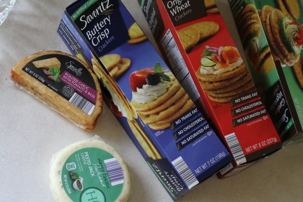 cheese and crackers from Aldi