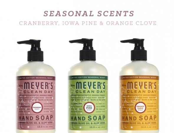 Mrs. Meyers seasonal soaps