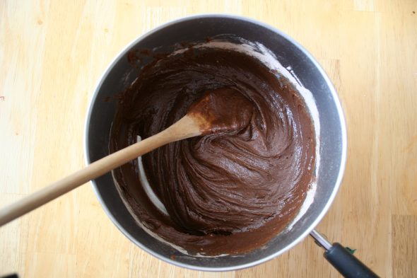 homemade brownie batter