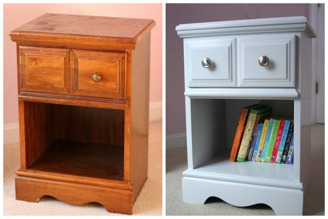 nightstand before and after