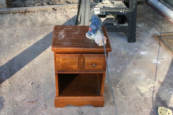 nightstand ready to sand