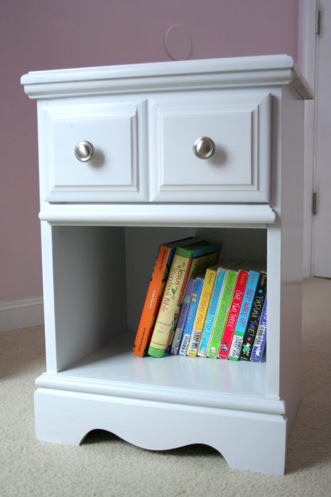 nightstand after painting