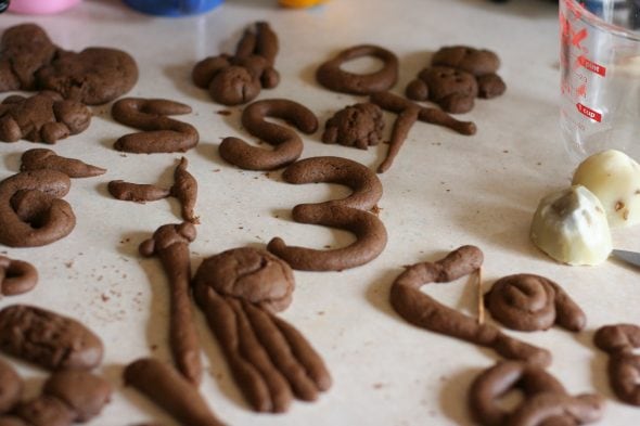 chocolate cookie play dough