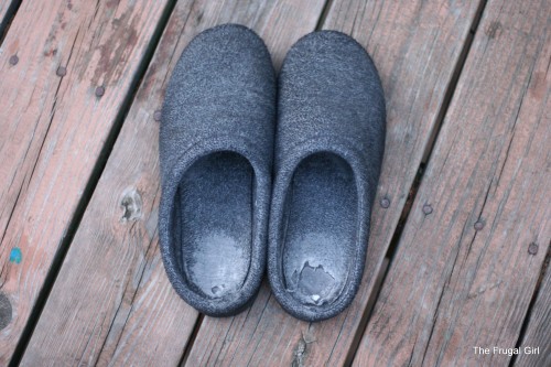 washing haflinger slippers