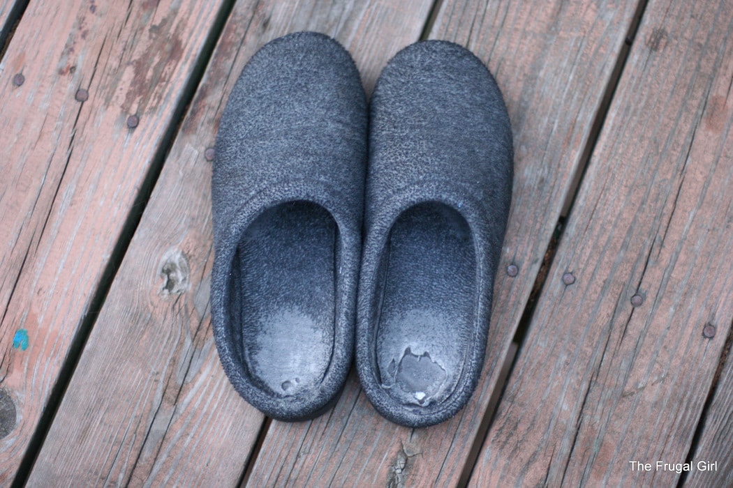 What would you do about my slippers? - The Frugal Girl