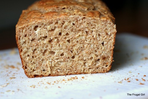 whole wheat bread, sliced.