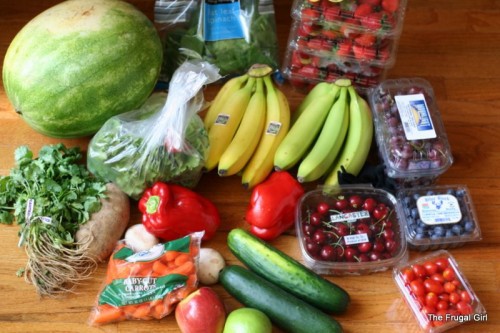 Produce from Aldi.