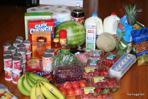 groceries from Aldi.