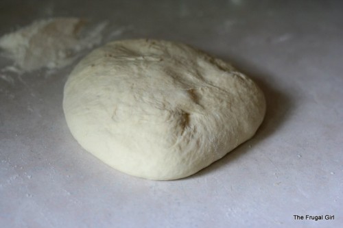 A batch of kneaded bread dough.