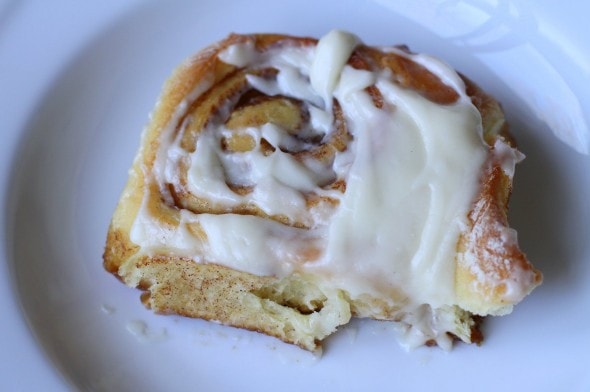 homemade cinnamon bun