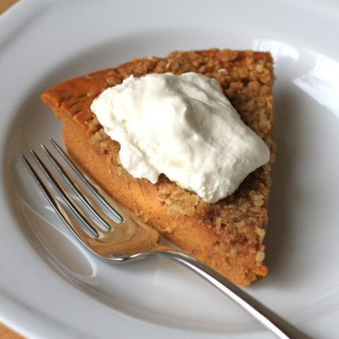 Crustless Streusel-Topped Pumpkin Pie