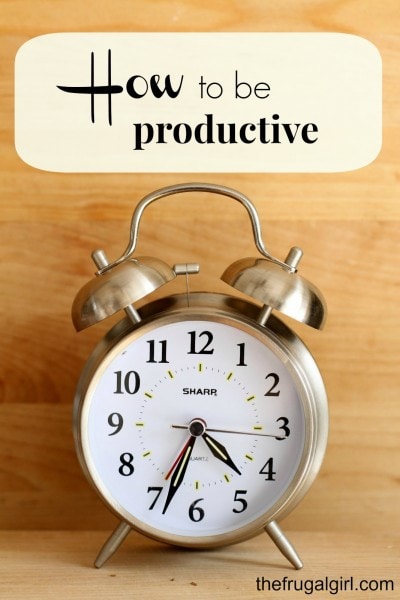 How To Be Productive