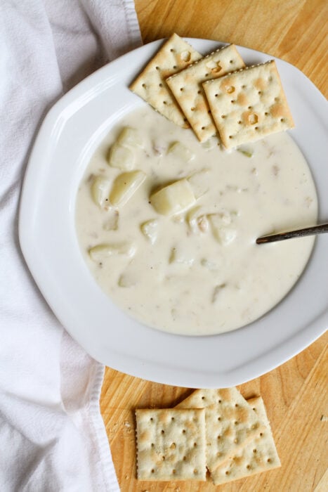 homemade clam chowder recipe