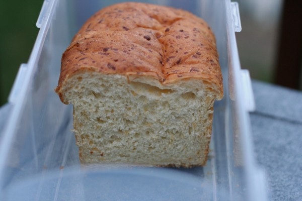 A loaf of cheese bread.