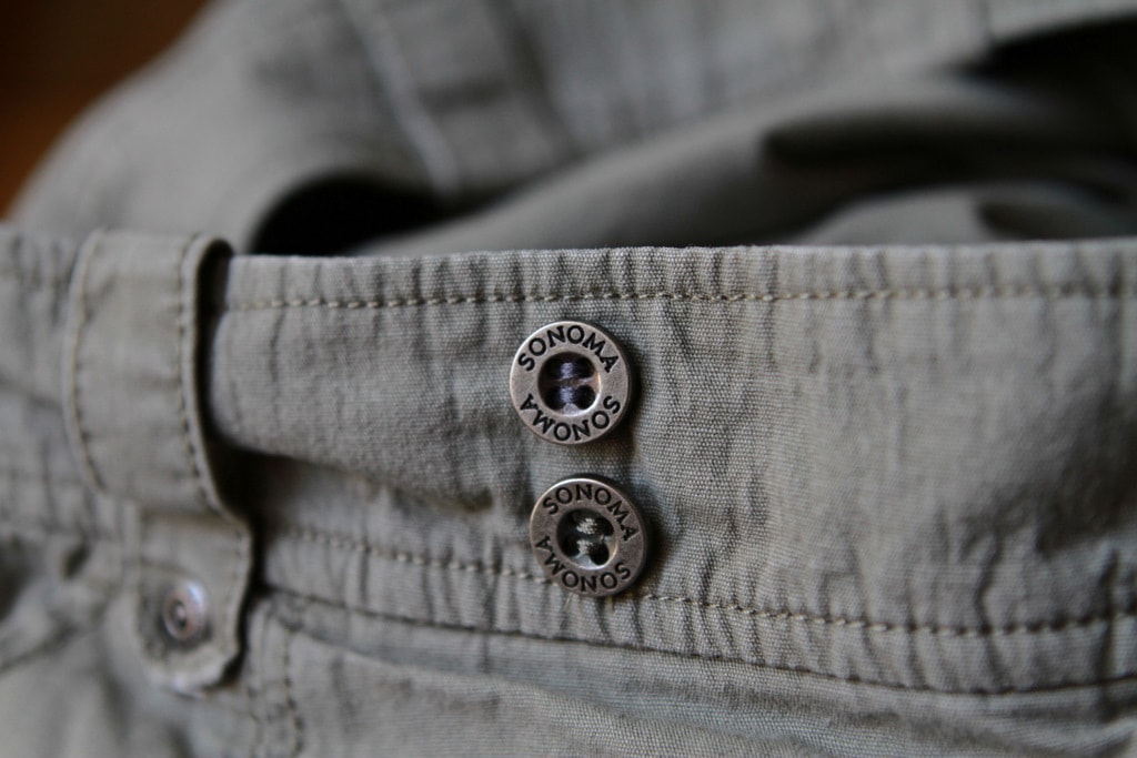 How to sew on a button - The Frugal Girl
