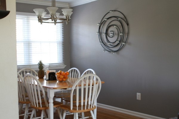 gray dining room