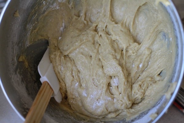 soft bread dough in a bowl.