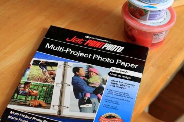 Matte photo paper in a package.
