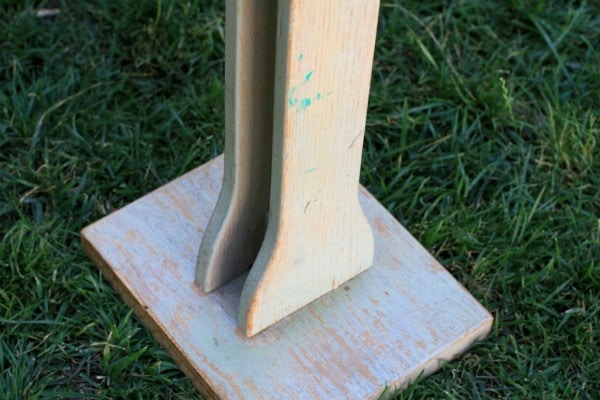 A pulpit in need of painting.