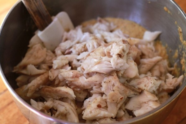 fish cakes in process