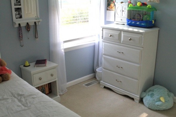 teen girl room painted in behr silver strand