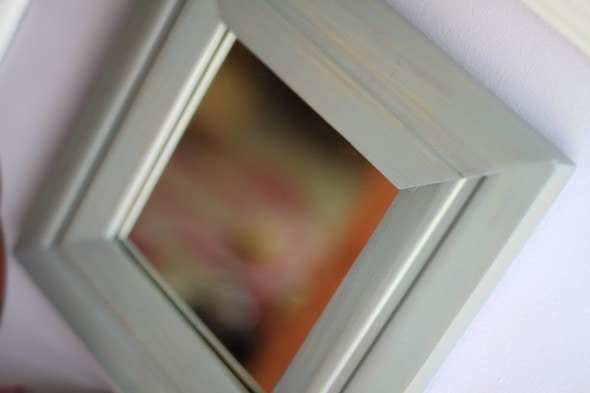 mirror stained with cabot stain
