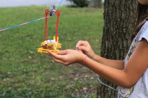 knex zip line