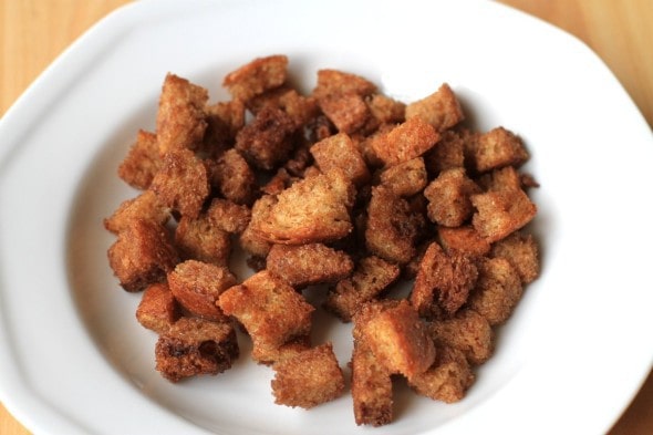 cinnamon sugar croutons