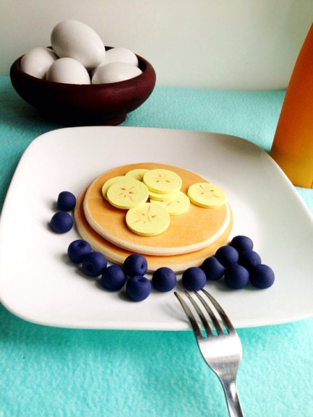 wooden toy food