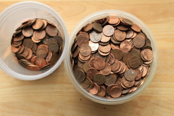 pennies for coinstar