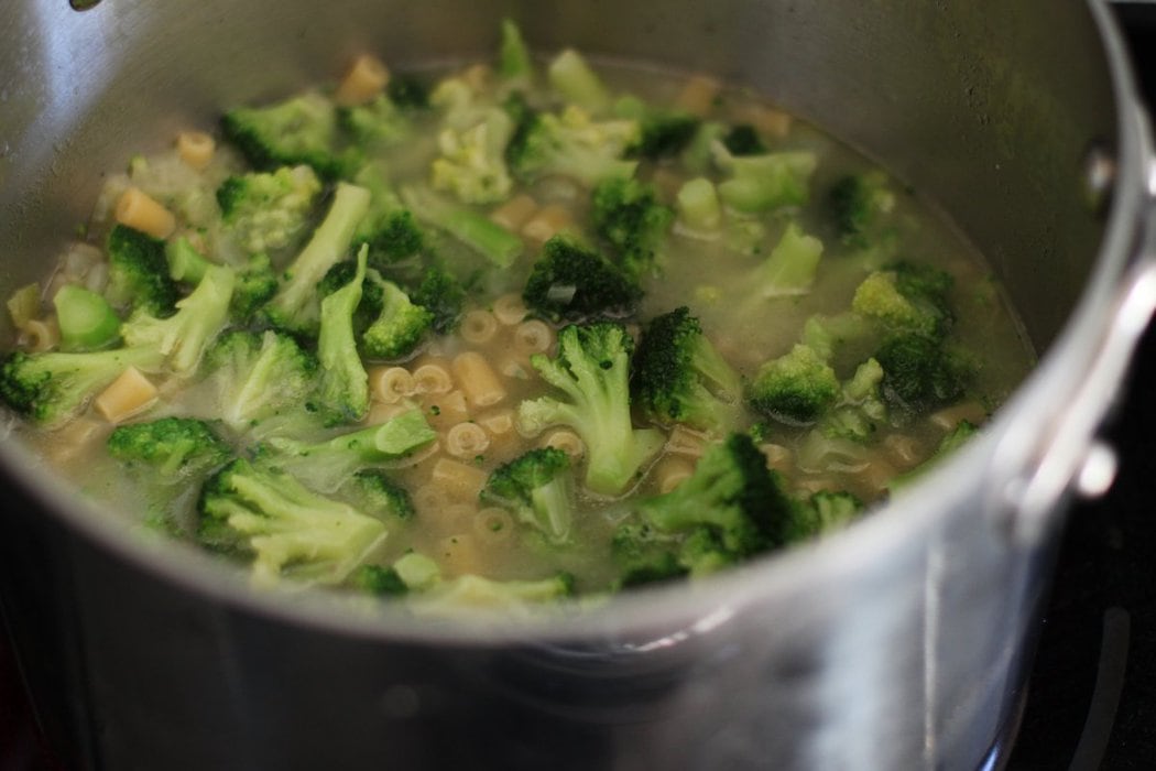 BroccoliCheese Noodle Soup The Frugal Girl