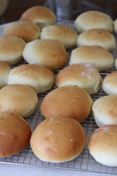 homemade hamburger buns