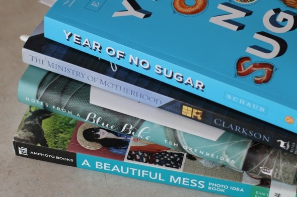 the frugal girl's book pile