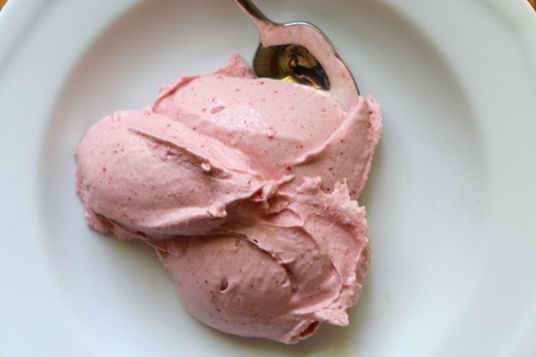 no sugar strawberry banana ice cream