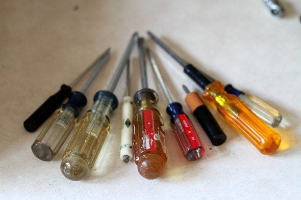 An array of screwdrivers.