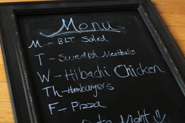 how to make a menu board