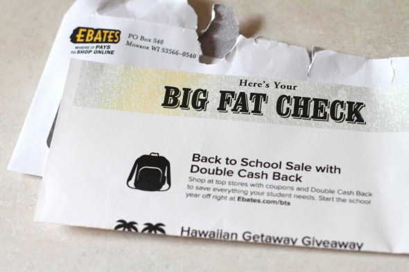 ebates check.