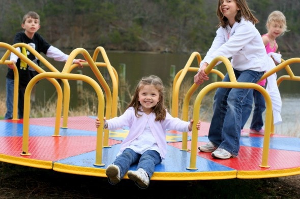 old fashioned merry go round