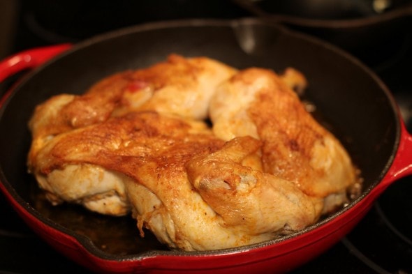 How To Make A Spatchcocked Salted Pan Roasted Chicken The Frugal Girl