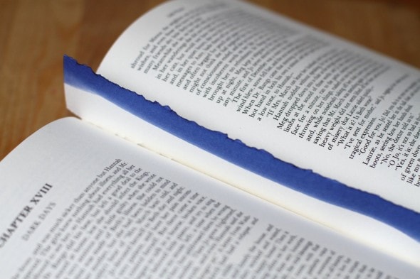 dip dyed bookmark