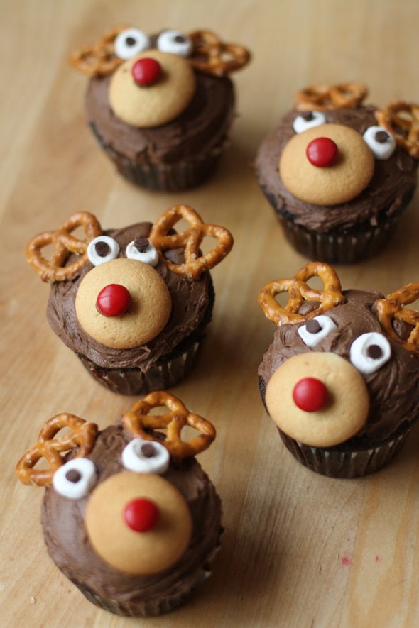 reindeer cupcakes from Aldi