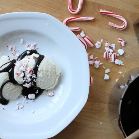 Salted Peppermint Fudge Sauce