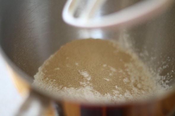 active dry yeast with flour