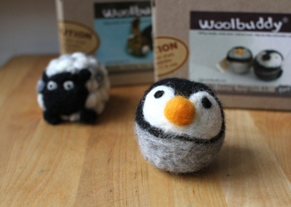 woolbuddy penguin needle felting kit
