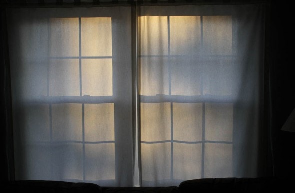 sunlight through curtains