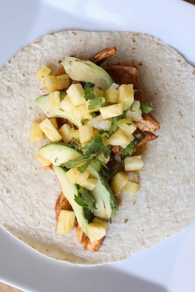 slow cooker chicken tacos