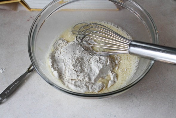 add flour and salt